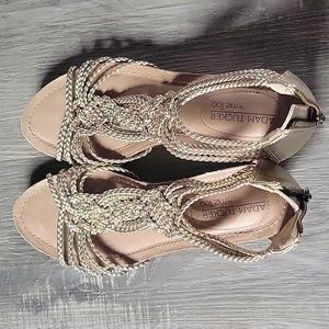 Adam Tucker wedge sandals. Zipper back size 9M